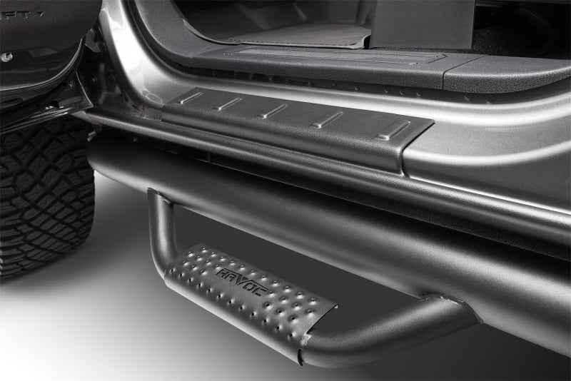 Husky Liners 07-13 GMC Sierra 1500 CC Trail Armor Rocker Panel & Sill Plate Cover (4pc) - Tex. Blk