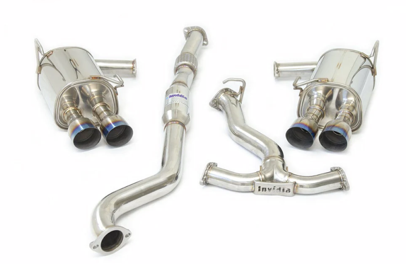 Invidia Q300 Single Layer Titanium Burnt Quad Tip Cat-Back Exhaust for 2022+ Subaru WRX