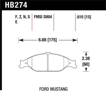 Hawk HP+ Street Brake Pads