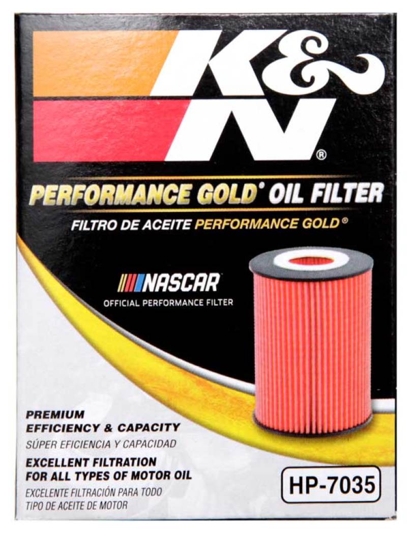 K&N Engineering HP-7035 Performance Oil Filter for Kia and Hyundai Vehicles