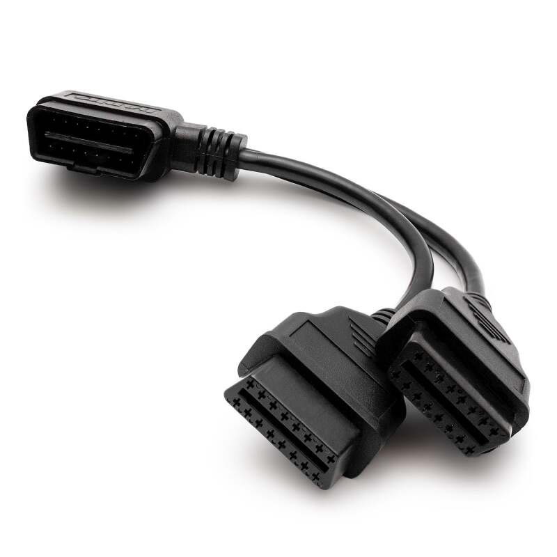 Banks Power Universal OBD-II Splitter Cable - Right-Angle Connector for Automotive Diagnostics