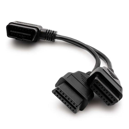 Banks Power Universal OBD-II Splitter Cable - Right-Angle Connector for Automotive Diagnostics