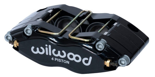 Wilwood DPR-DS Four-Piston Radial Mount Dust Seal Caliper with Black Finish and 1.25-inch Piston