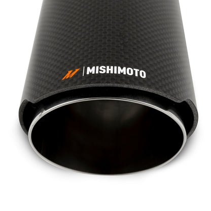 Mishimoto Carbon Fiber Muffler Tip 3-Inch Inlet, 4-Inch Outlet with Polished Finish