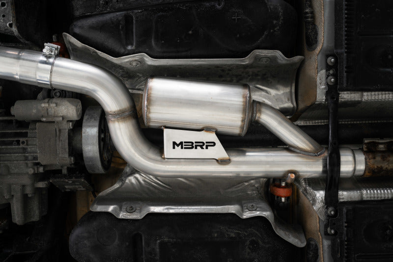 MBRP Armor Pro Series Cat Back Exhaust System for Audi S3 & RS3 2015-2018 - T304 Stainless Steel, 3 Inch Mandrel Bent Tubing, Quad Split Rear Exit