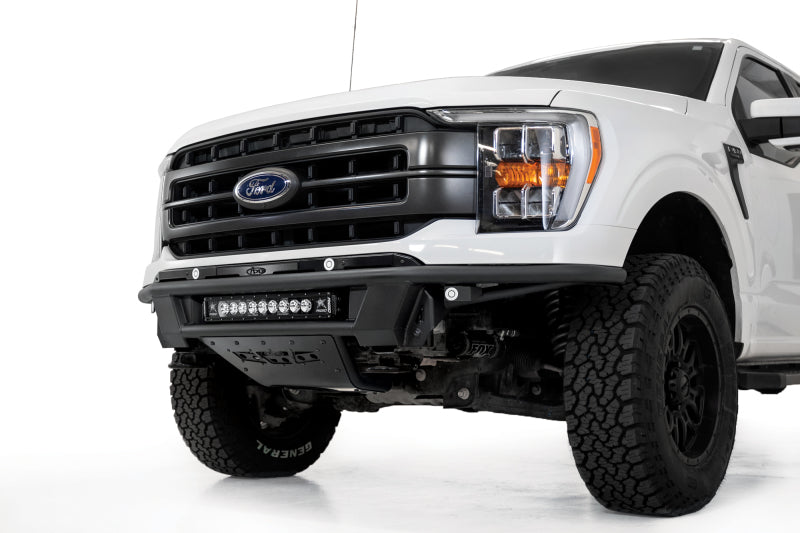 Addictive Desert Designs 21-23 Ford F-150 Pro Bolt-On Front Bumper with Light Mounts in Hammer Black