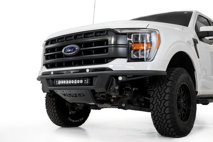 Addictive Desert Designs 21-23 Ford F-150 Pro Bolt-On Front Bumper with Light Mounts in Hammer Black