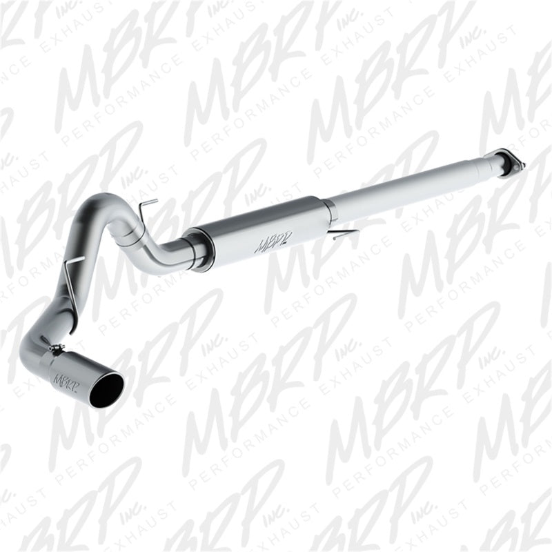 MBRP Armor Pro Series 4-inch Cat Back Exhaust System for 2015-2016 Ford F-150 with 2.7L/3.5L EcoBoost - Single Side Exit, T304 Stainless Steel