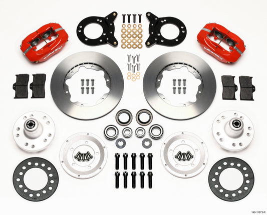 Wilwood Forged Dynalite Front Hub Kit 11-Inch for 1970-1973 Ford Torino and Mustang - Part Number 140-11073-R