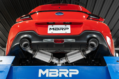 MBRP Armor Pro Series Cat Back Exhaust System for Subaru BRZ and Scion FR-S - T304 Stainless Steel with Carbon Fiber Tips