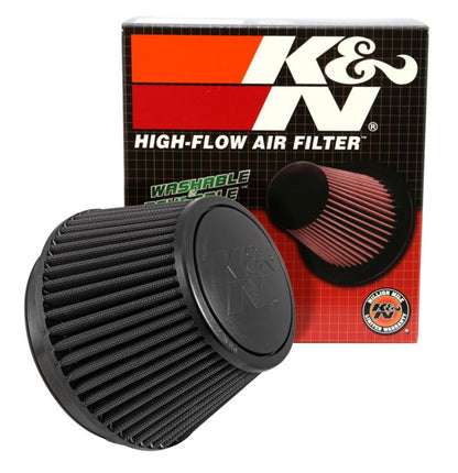 K&N Engineering RU-3106HBK Universal Rubber Round Tapered Air Filter – 6 Inch Flange, 7.5 Inch Base OD, 5.25 Inch Top OD, 6.75 Inch Height