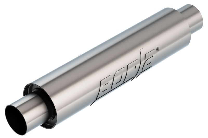 Borla XR-1 Low Profile Multicore 2.5-inch Inlet/Outlet Round Racing Muffler - 4-inch Diameter, 16-inch Body, 21-inch Overall Length