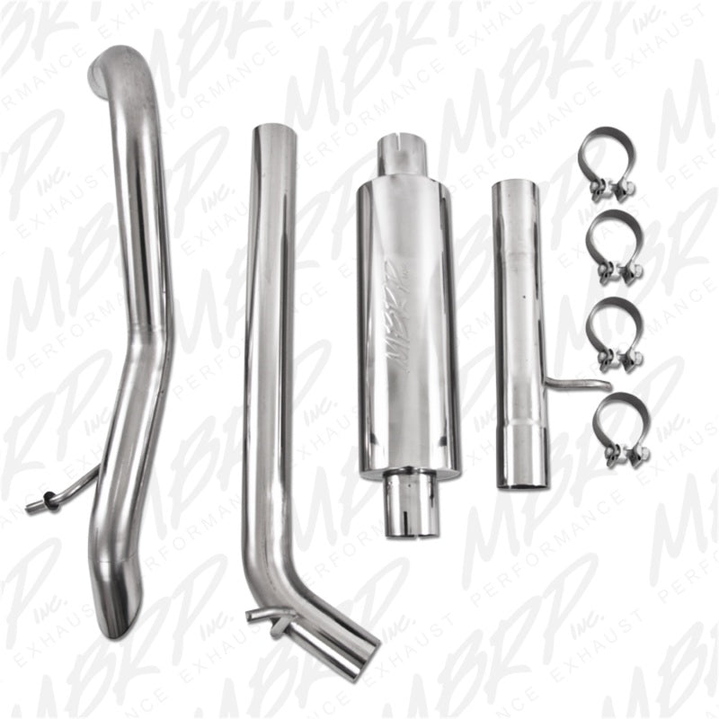 MBRP Armor Plus Series Off-Road Cat Back Exhaust System for Jeep Wrangler 3.8L V6 (2007-2011)