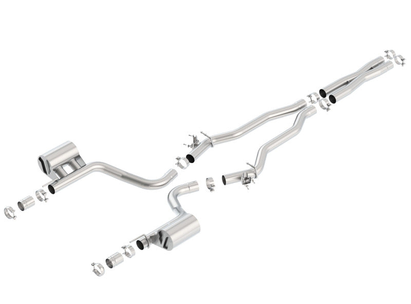 Borla ATAK Cat-Back Exhaust System for Dodge Challenger SRT Hellcat 6.2L V8 (2015-2023) with Valve Simulators
