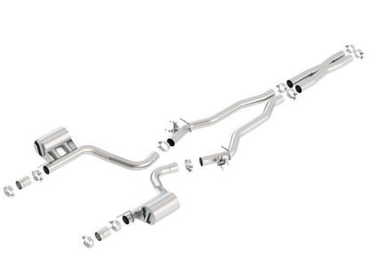Borla ATAK Cat-Back Exhaust System for Dodge Challenger SRT Hellcat 6.2L V8 (2015-2023) with Valve Simulators