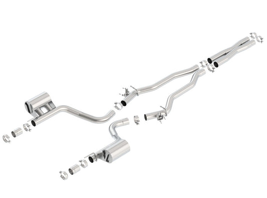 Borla ATAK Cat-Back Exhaust System for Dodge Challenger SRT Hellcat 6.2L V8 (2015-2023) with Valve Simulators