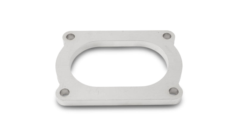 Vibrant T304 Stainless Steel 4 Bolt Flange for 4-inch Oval Tubing