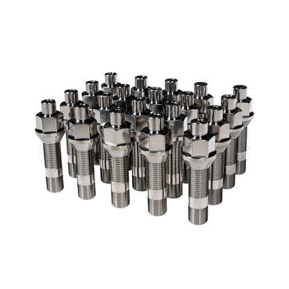 Wheel Mate Titanium Wheel Stud Conversion M14x1.25 to M14x1.5 - 74mm - Raw Titanium