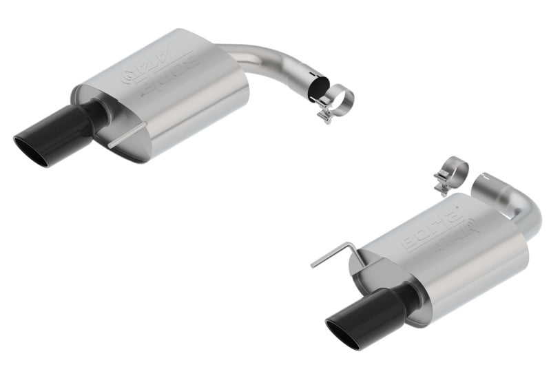 Borla Atak S Axle-Back Exhaust System for 2015-2017 Ford Mustang GT with Black Chrome Tips