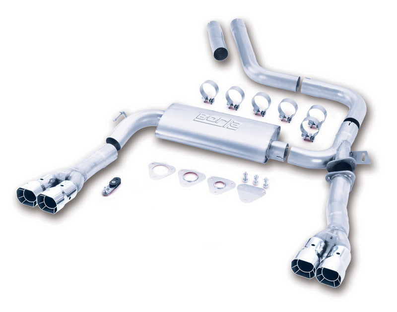 Borla 14780 S-Type Cat-Back Exhaust System for 1998-2002 Chevrolet Camaro SS, Z28, Pontiac Firebird & Trans-Am with 5.7L V8