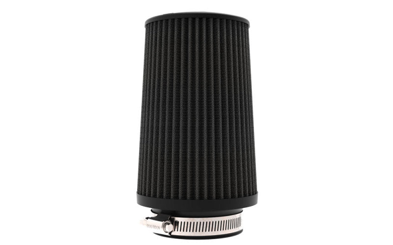 K&N Engineering RU-3112HBK Black Universal Air Filter - 4 Inch Flange, Synthetic Media