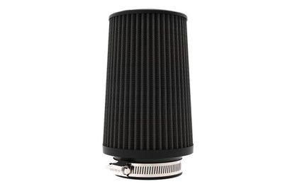 K&N Engineering RU-3112HBK Black Universal Air Filter - 4 Inch Flange, Synthetic Media