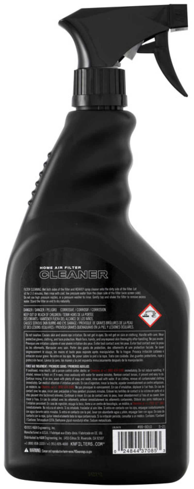 K&N HVAC Filter Cleaner Part 99-6010 – 32 oz Pump Spray for Efficient Air Filter Maintenance