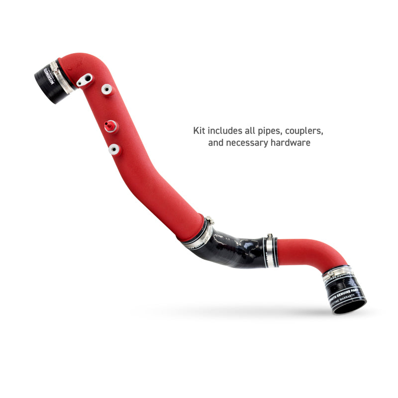 Mishimoto 2023+ Honda Civic Type R Intercooler Kit with Silver Intercooler and Red Pipes