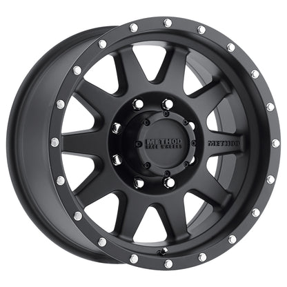 Method MR301 Standard 20-Inch Black Wheel with +18mm Offset and 8x6.5 Bolt Pattern