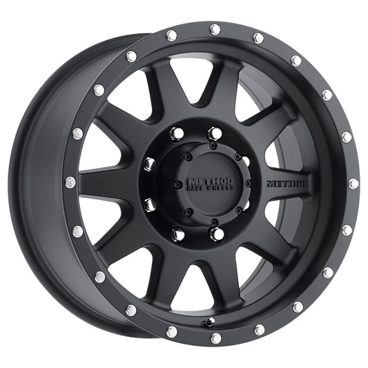 Method MR301 Standard 20-Inch Black Wheel with +18mm Offset and 8x6.5 Bolt Pattern