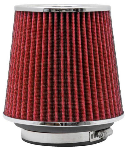 K&N Engineering Universal Air Filter Chrome Round Tapered – 4-inch Flange ID x 1.125-inch Flange Length x 5.5 inches Height