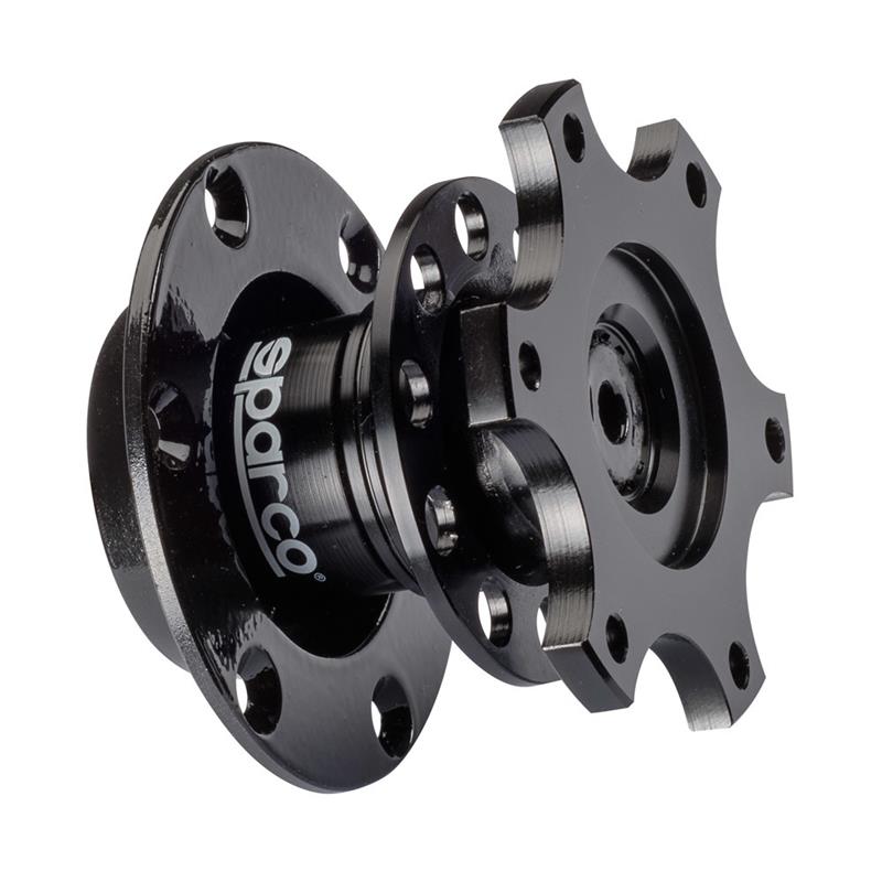 Sparco Part Number 015R98TU Steering Wheel Quick Release - Black Tuning Model