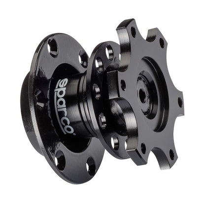 Sparco Part Number 015R98TU Steering Wheel Quick Release - Black Tuning Model