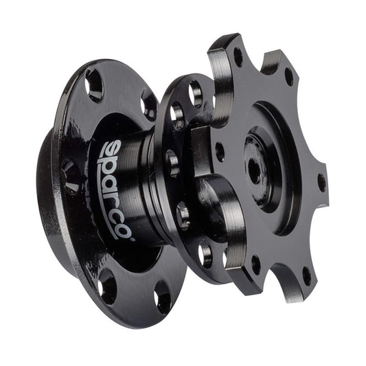 Sparco Part Number 015R98TU Steering Wheel Quick Release - Black Tuning Model