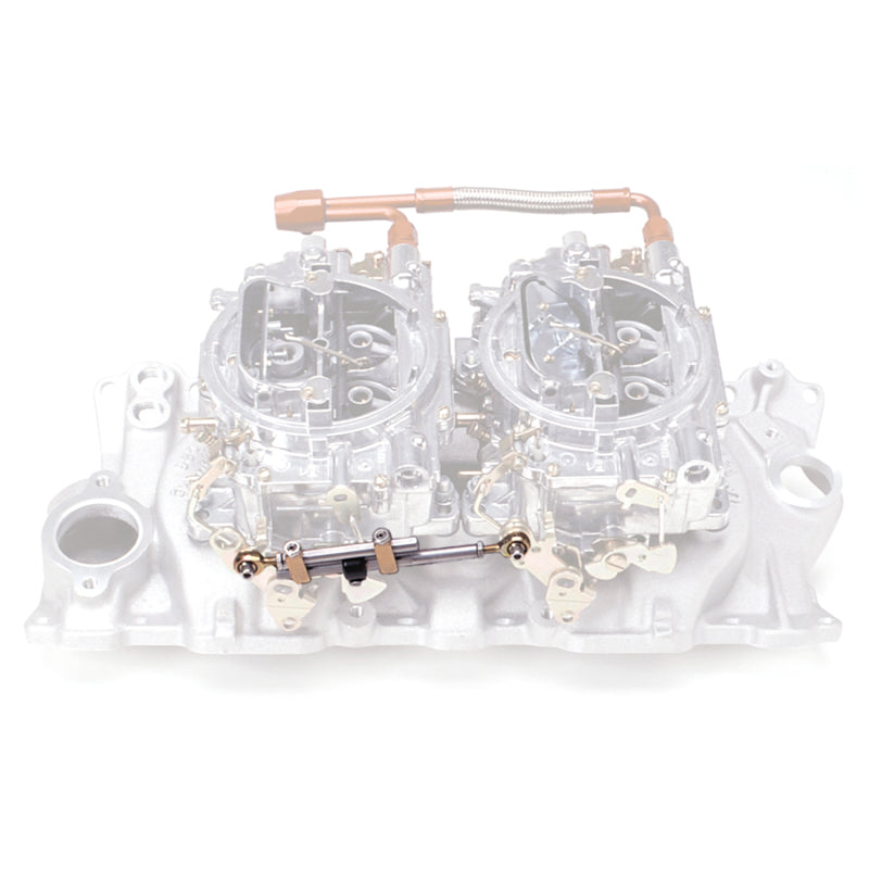 Edelbrock Part Number 7094 Hi-Tech Dual-Quad Progressive Linkage Kit for Automotive Engines