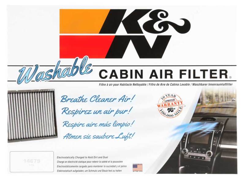 K&N Engineering VF4002 Washable Cabin Air Filter for Mercedes-Benz Sprinter 2500 and 3500 Models