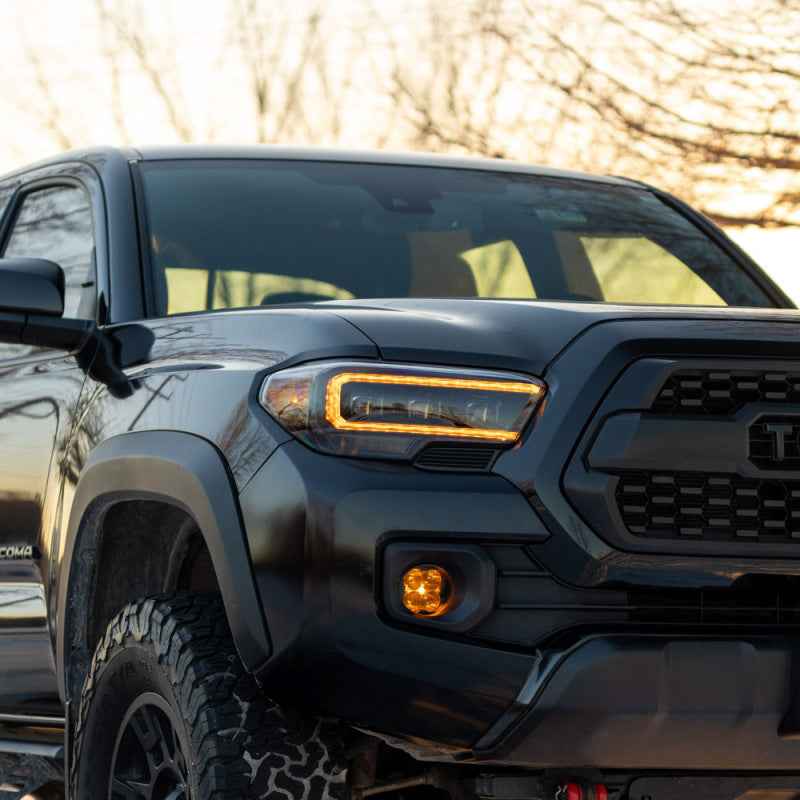 Form Lighting 2016-2023 Toyota Tacoma LED Projector Headlights with Selectable DRL Chrome (Pair)