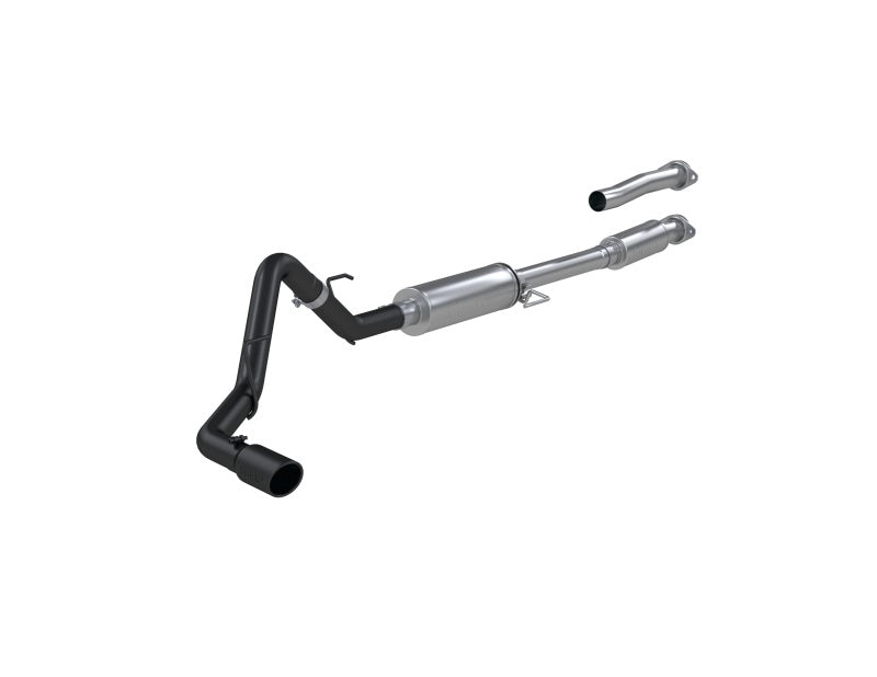 MBRP Armor BLK Series 3-Inch Single Side Cat Back Exhaust System for Ford F-150 2021-2022 with Black Coated Aluminized Steel