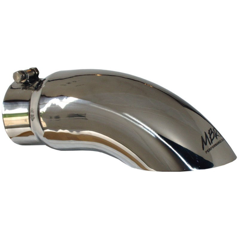 MBRP Universal Exhaust Tip 5-inch Outer Diameter, 4-inch Inlet, 14-inch Length, Turn Down Style