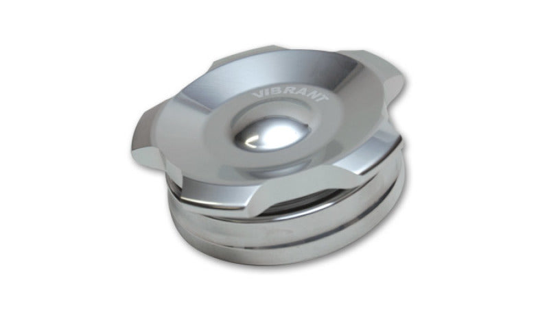 Vibrant 2-inch OD Aluminum Weld Bung with Polished Threaded Cap - Part Number 11290
