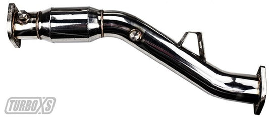 Turbo XS High Flow Catalytic Converter Pipe for 2008-2012 Subaru WRX/STI and 2005-2014 Subaru Legacy and Impreza