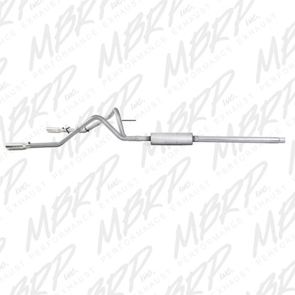 MBRP Armor Lite Series Cat Back Exhaust System for 2004-2008 Ford F-150 4.6/5.4L V8 – Dual Split Side Exit with 3.5-inch Tips