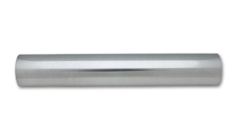 Vibrant 1.5 Inch OD Aluminum Tubing - Polished, 18 Inch Length