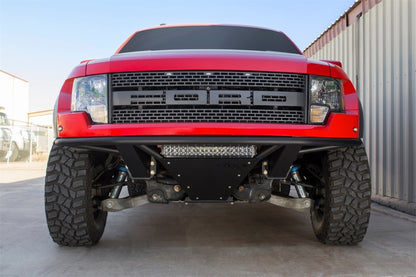 Addictive Desert Designs 10-14 Ford F-150 Raptor ADD PRO Front Bumper with Frame Cut Design in Hammer Black