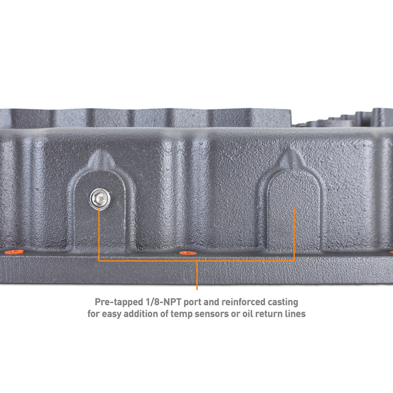 Mishimoto Aluminum Transmission Pan for 2004-2024 Dodge Ram 6.7L Cummins — Cast Aluminum with Improved Cooling and Capacity
