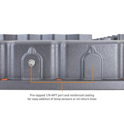 Mishimoto Aluminum Transmission Pan for 2004-2024 Dodge Ram 6.7L Cummins — Cast Aluminum with Improved Cooling and Capacity