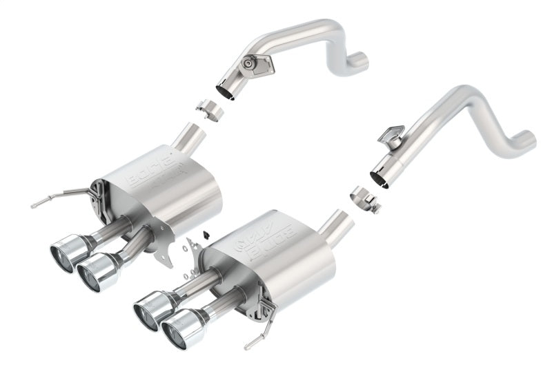 Borla ATAK Axle-Back Exhaust System for Chevrolet Corvette C7 (2014-2019) without AFM and NPP Valves