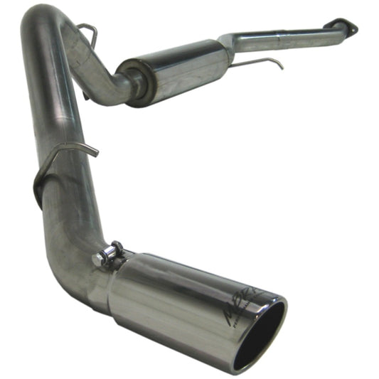 MBRP Armor Plus Series Cat Back Exhaust System for Chevy Silverado 1500 & GMC Sierra 1500 (2003-2004) - 4 Inch Diameter, Single Side Exit, T409 Stainless Steel