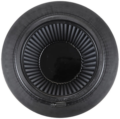 K&N Engineering RU-5177HBK Universal Rubber Round Tapered Air Filter – 6 Inch Flange, 9 Inch Base, 6.625 Inch Top Height for Ford F-250 Super Duty