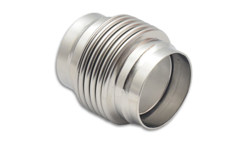 Vibrant SS Bellow Assembly with Solid Liner, 3.5 Inch ID x 4 Inch Overall Length, Electro Polished - Part Number 68935